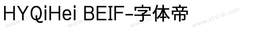 HYQiHei BEIF字体转换